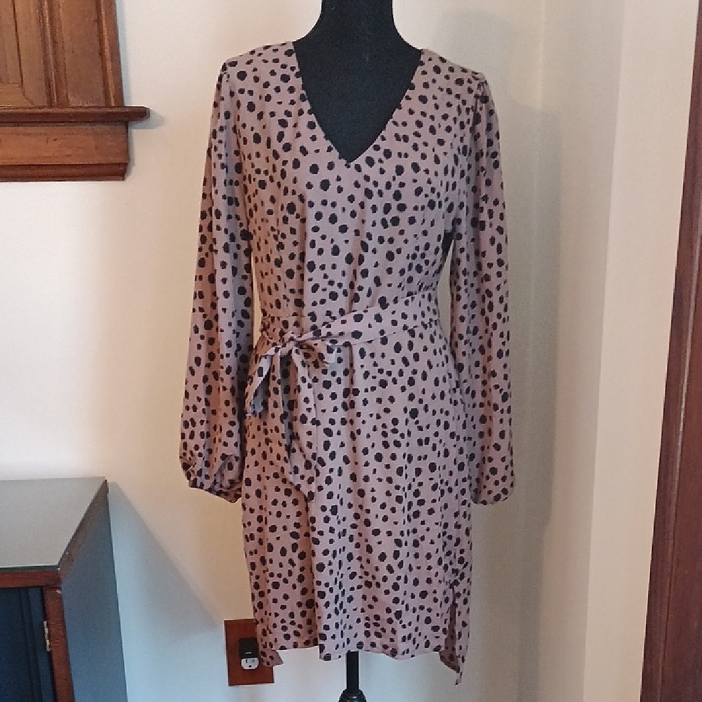 Polka Dot Wrap Dress